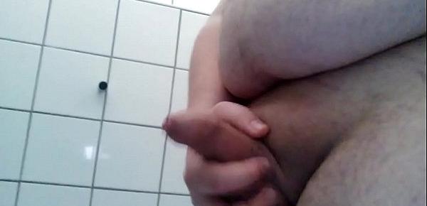  Fat guy having fun on the toilet 2